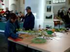 Werktafel voor experimenteel rouwbloemenwerk leerlingen AOC Friesland ( � UID) (33kb)